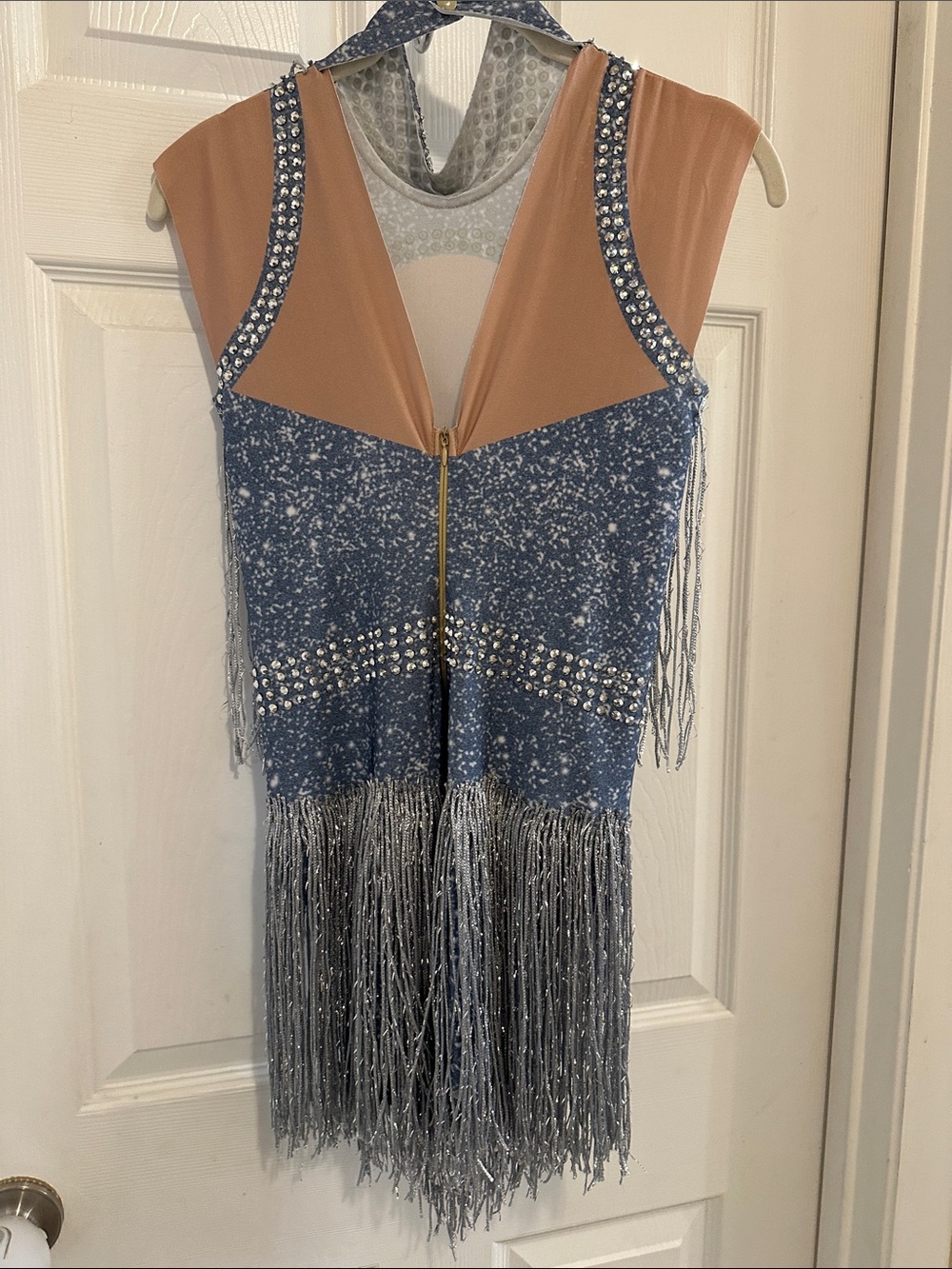 Sparkly, silver rhinestone, bodysuit costume drag Halloween Country Dolly - Picture 3 of 5